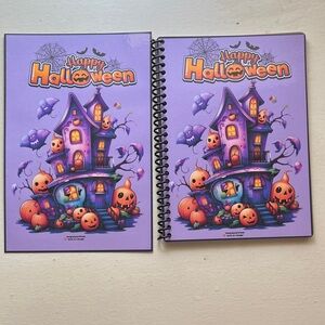 Purple Halloween Themed Savings Challenge Book